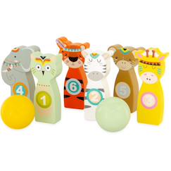Jouet-Jeux de plein air-Jeu de quilles animaux 10 cm