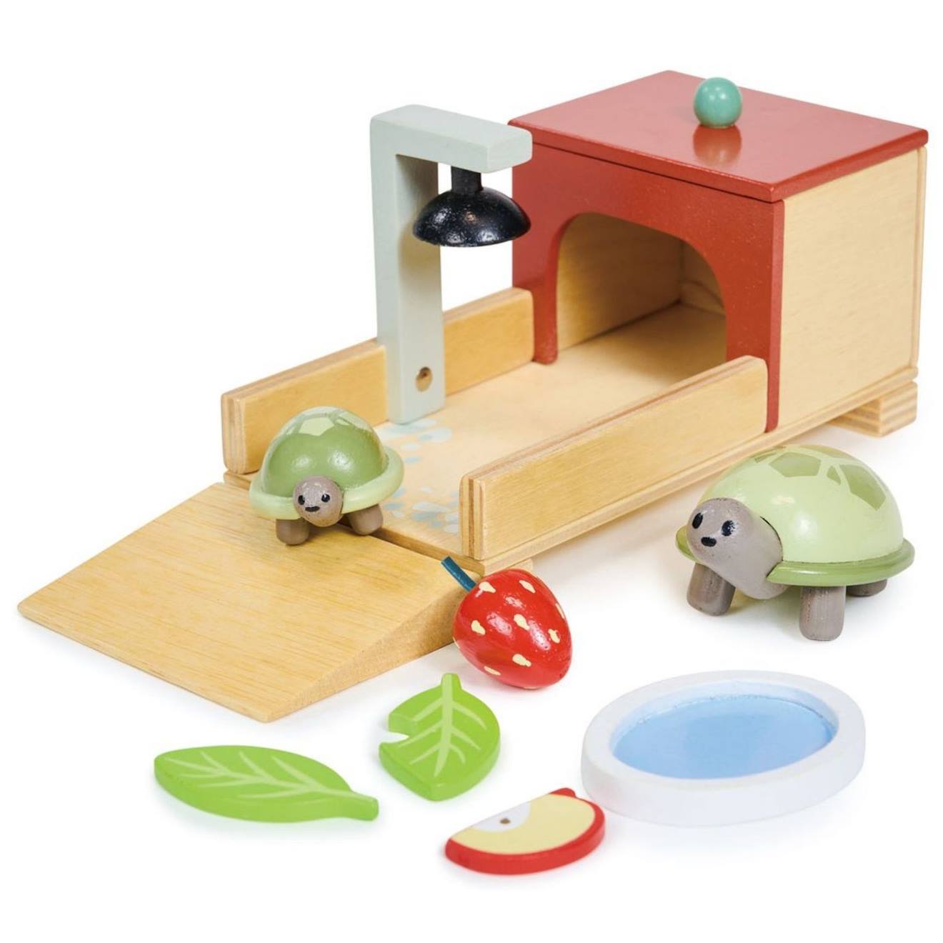 Set Animal De Compagnie Tortue Vert, Beige, Rouge