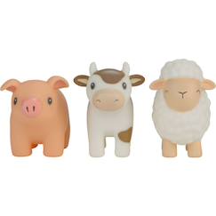 Jouet-Set de 3 figurines de bain little farm