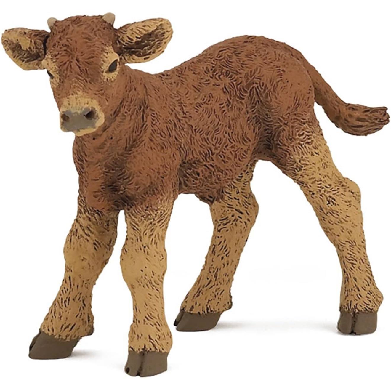 Figurine Veau Limousin Marron