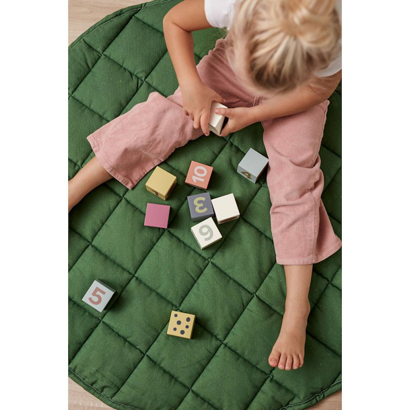 Cubes Bois 10 Pcs Edvin Multicolore (Kids Concept) - Image 1