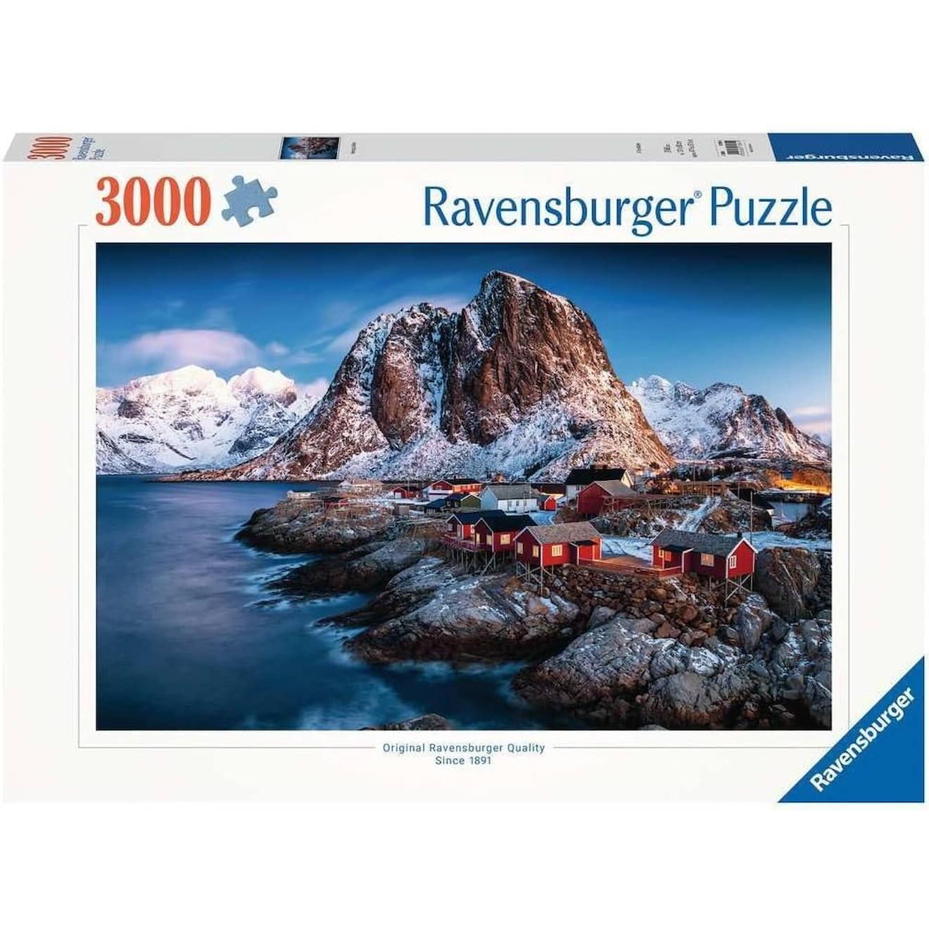 Puzzle Hamnoy Iles Lofoten 3000 Pcs Blanc