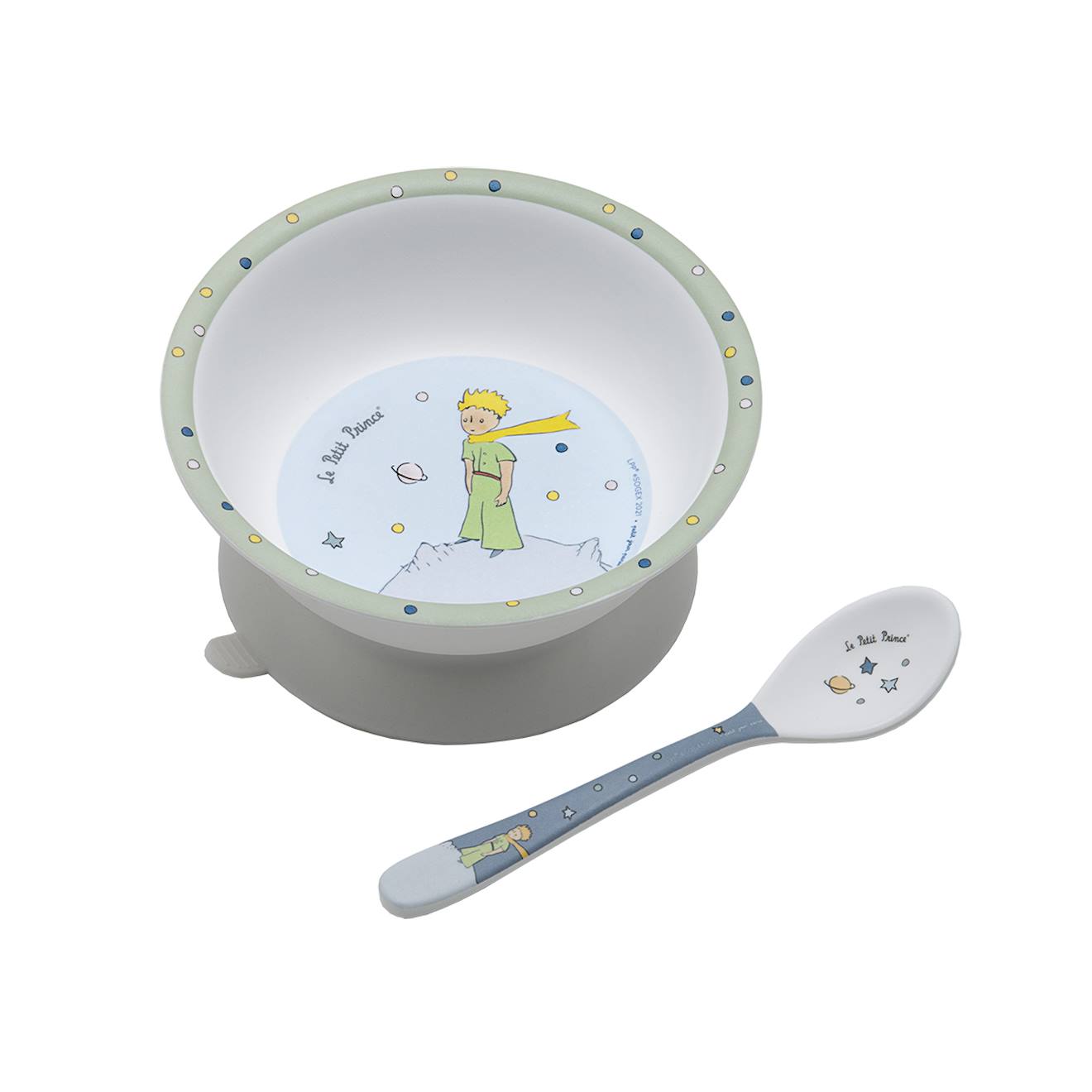Bol Ventouse Avec Cuillère Le Petit Prince Blanc