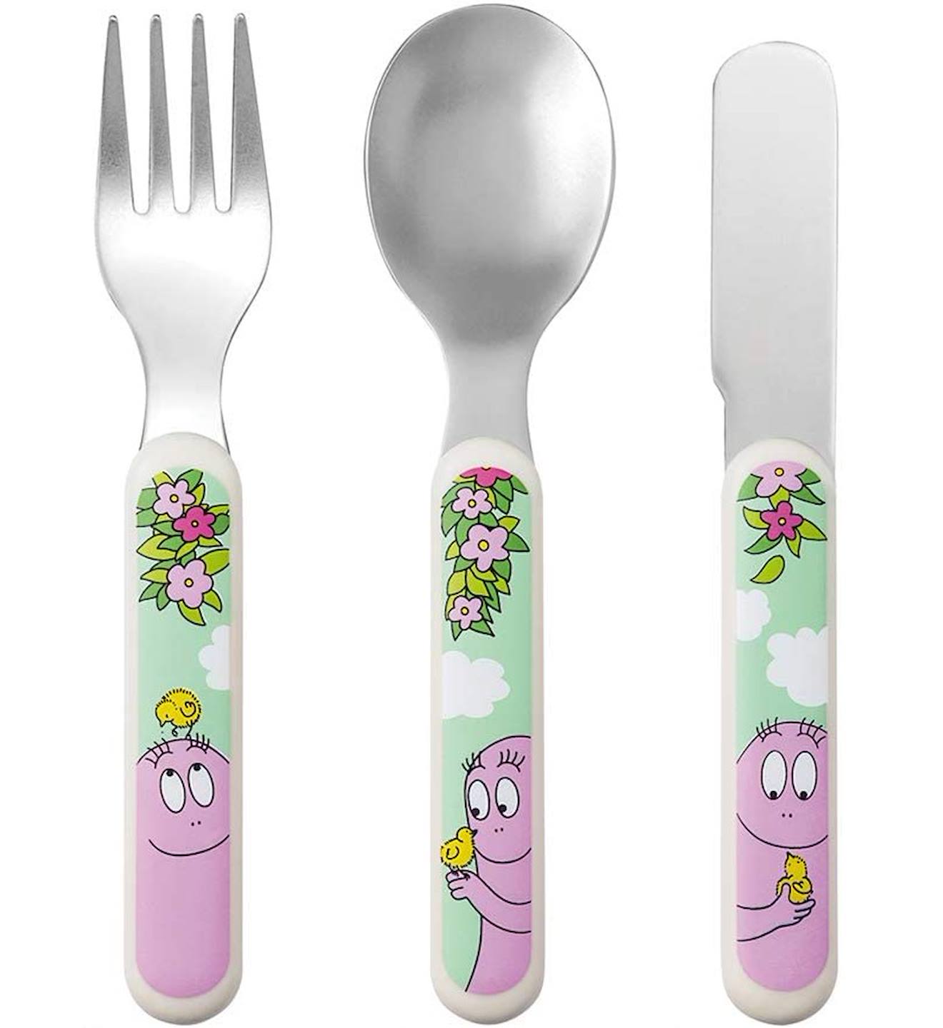 Couverts D'apprentissage Barbapapa Rose