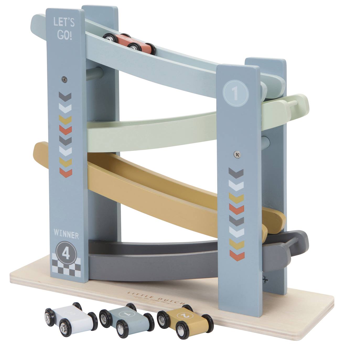 Rampe De Course Bleu, Vert, Gris