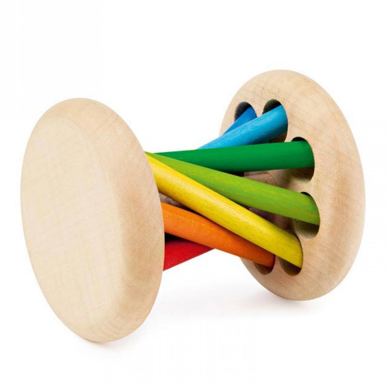 Hochet Roulant Arc-en-ciel Mikado Beige