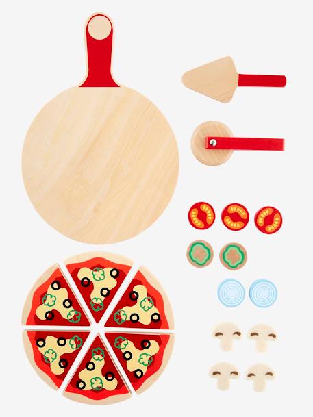 Set pizza en bois FSC® multicolore 2 - vertbaudet enfant 