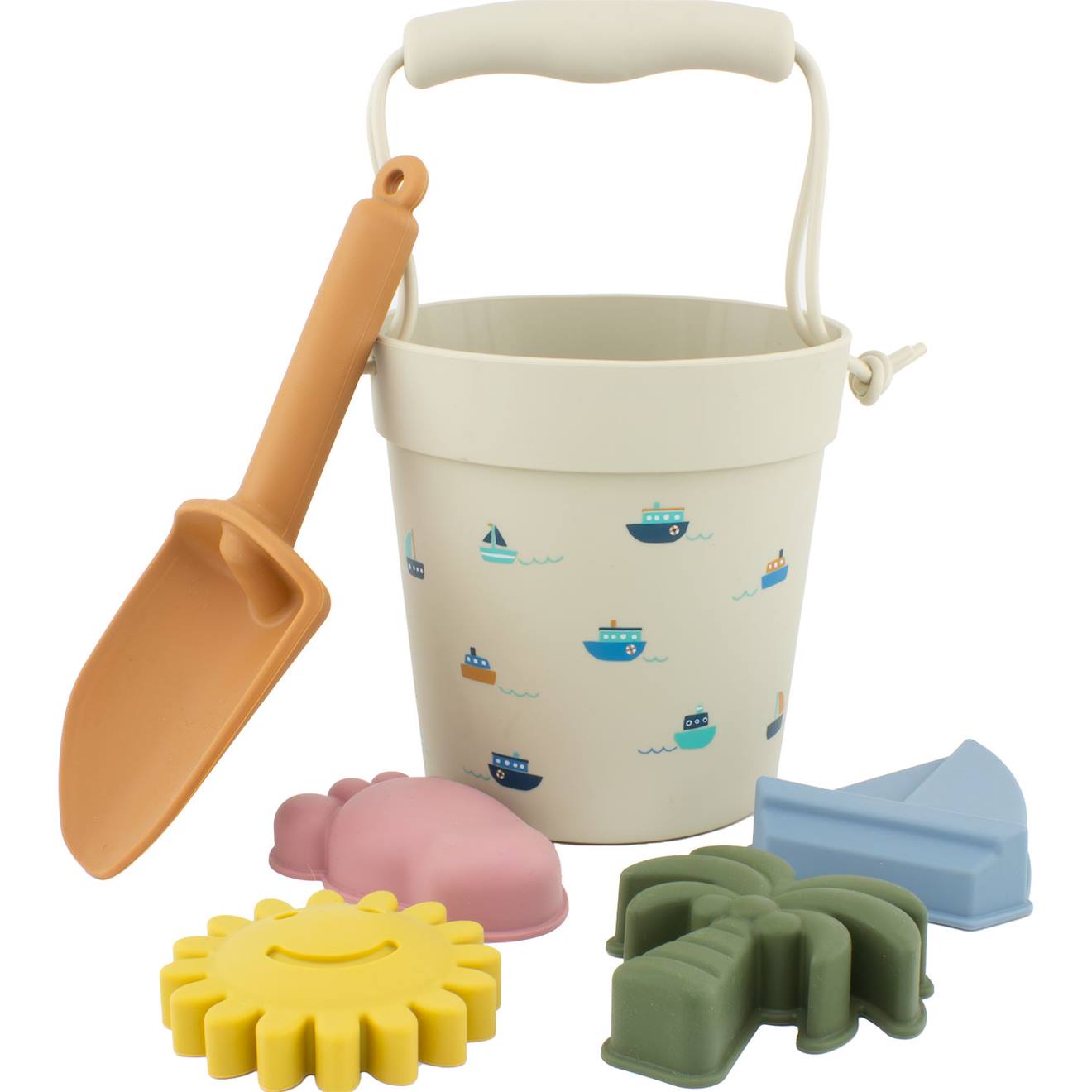 Seau De Plage En Silicone La Mer Beige