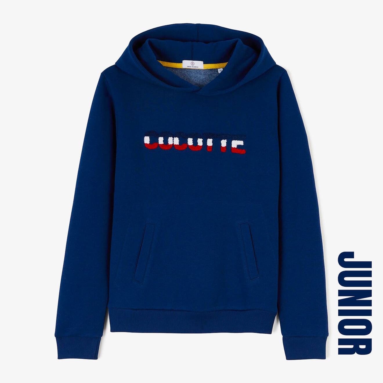 Sweat À Capuche Junior Cocotte En Molleton Bleu Nuit