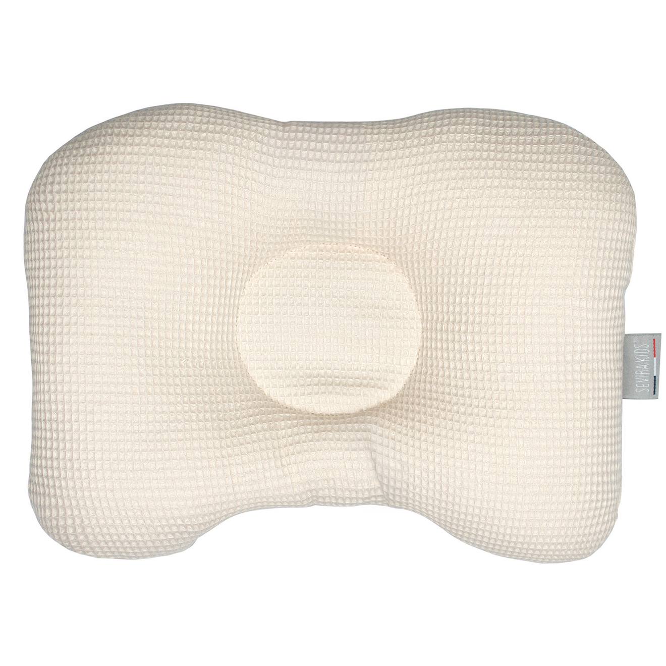 Coussin Cale-tête Ergonomique En Coton Nid D'abeille Beige