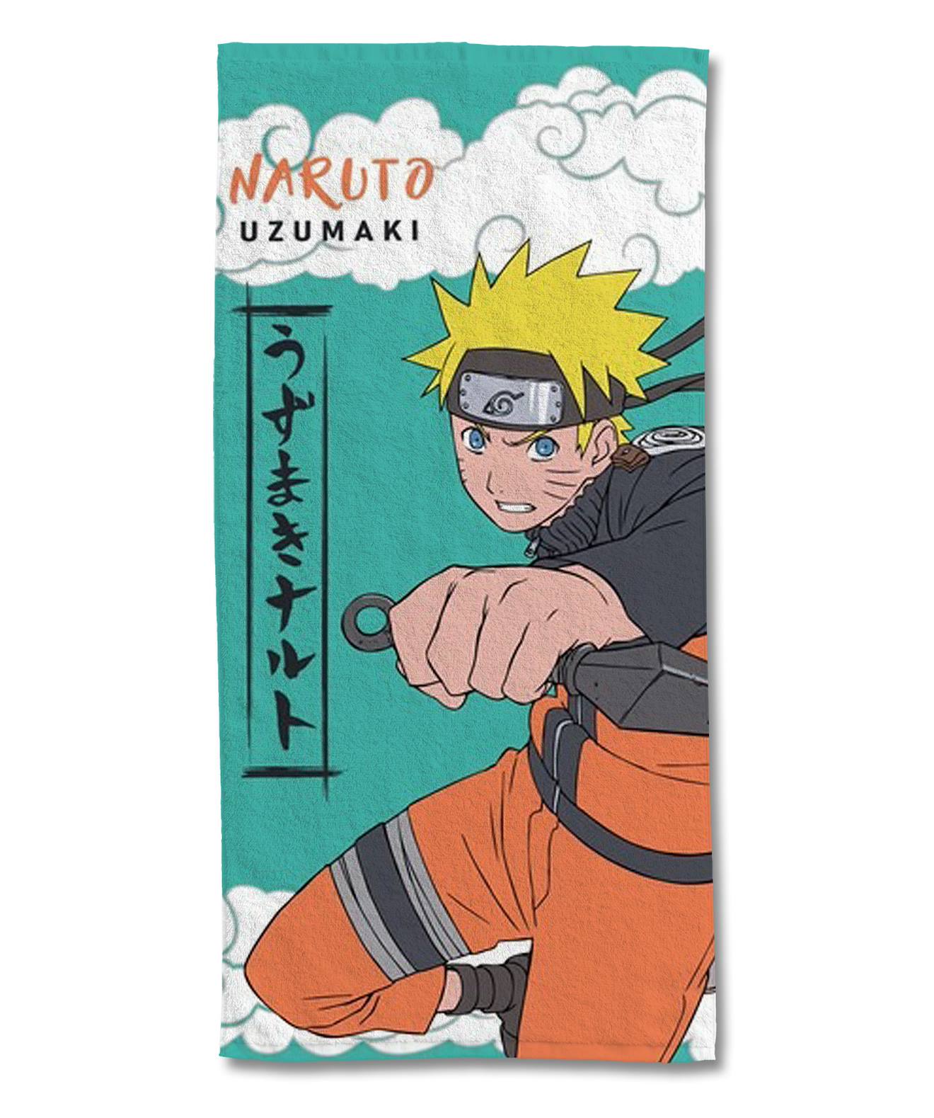 Serviette De Plage Naruto Uzumaki Coton Bleu