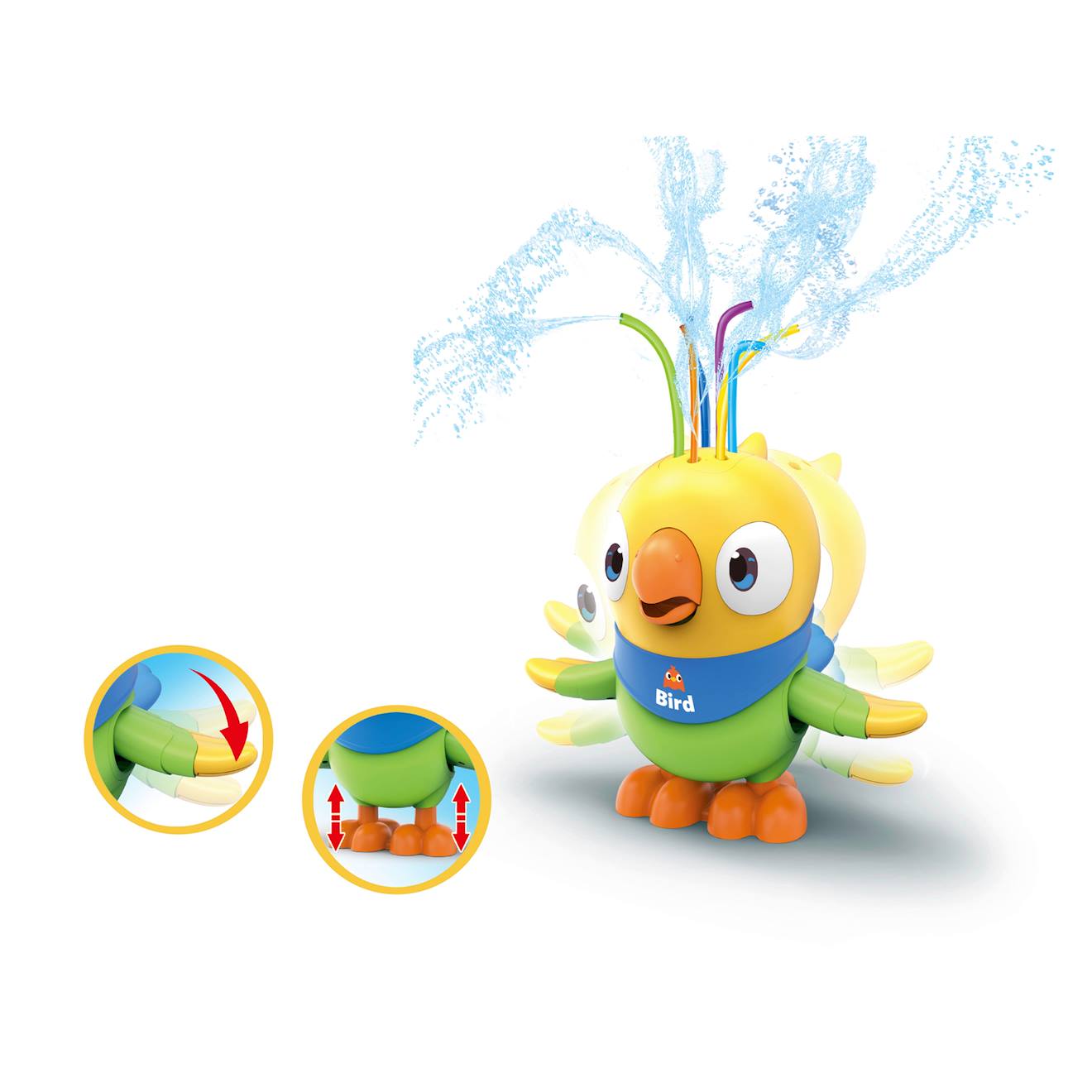 Arroseur Splash & Fun ''perroquet'', Hauteur 20 Cm Multicolore