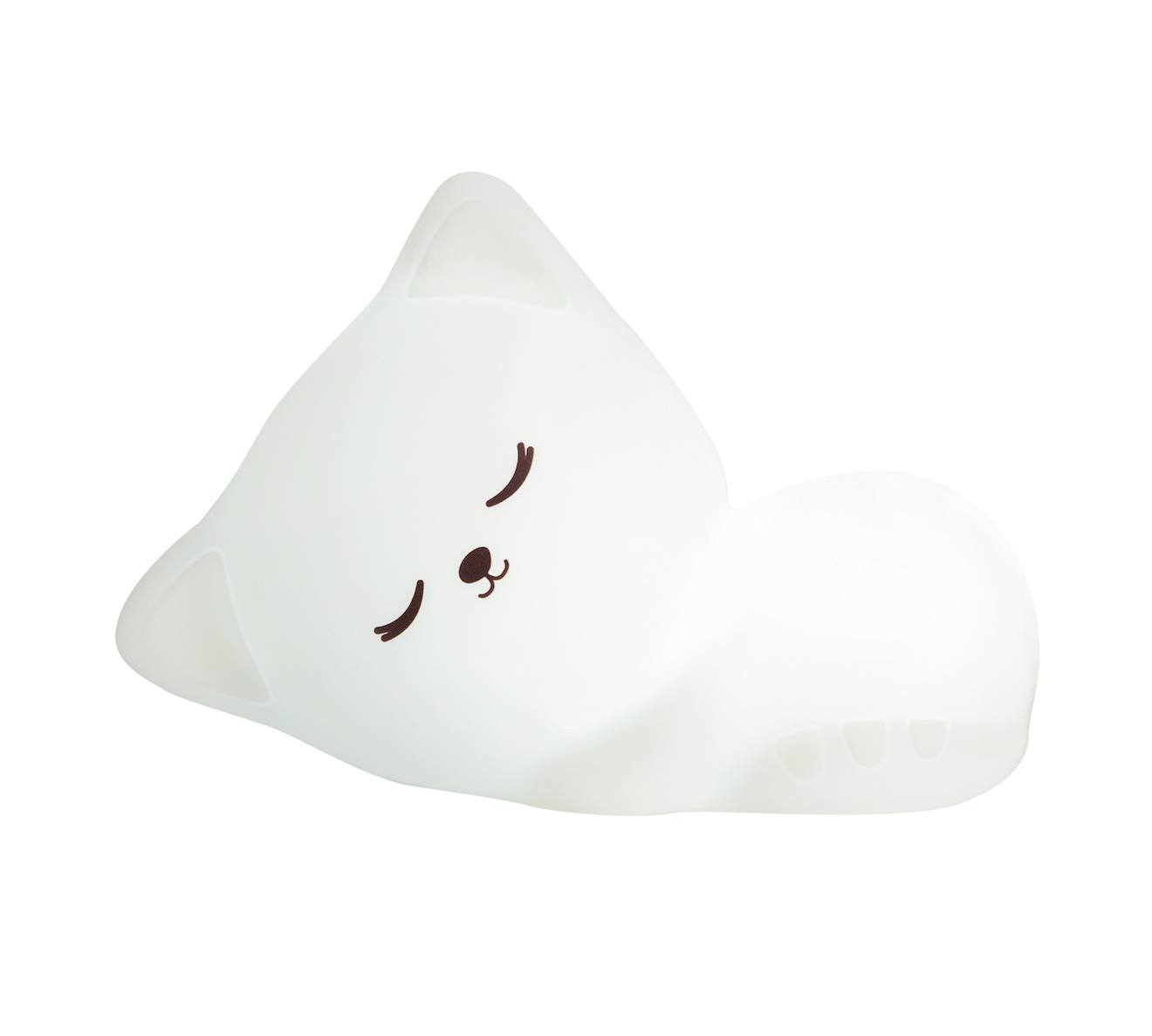 Veilleuse Stella Chat Avec Télécommande Blanc