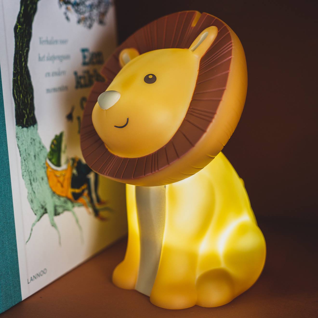 Veilleuse Rechargeable Hakuna Marron (20 Cm) Marron (Atelier Pierre Junior) - Image 2