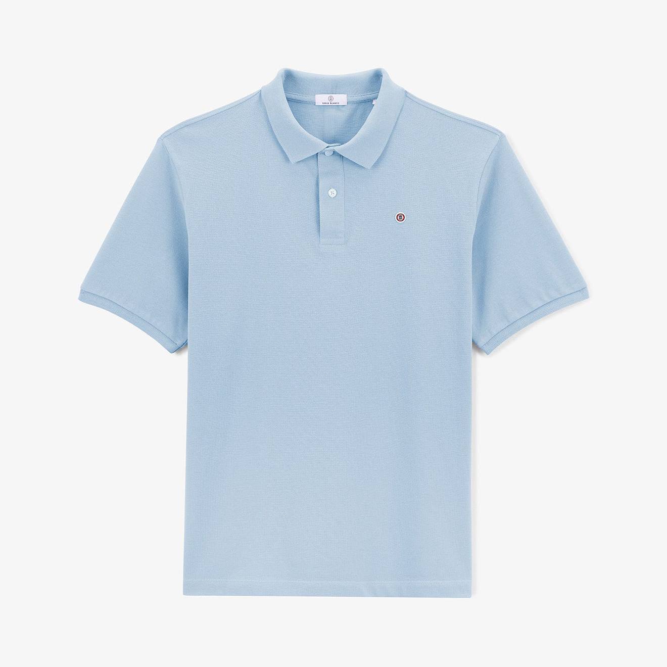 Polo Junior Lucas Maille Piquéee Bleu Ciel