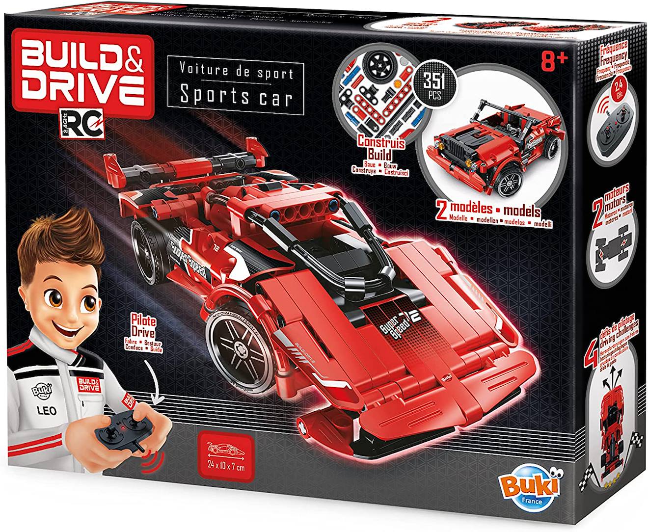 Maquette Voiture De Sport Radiocommandée Rouge