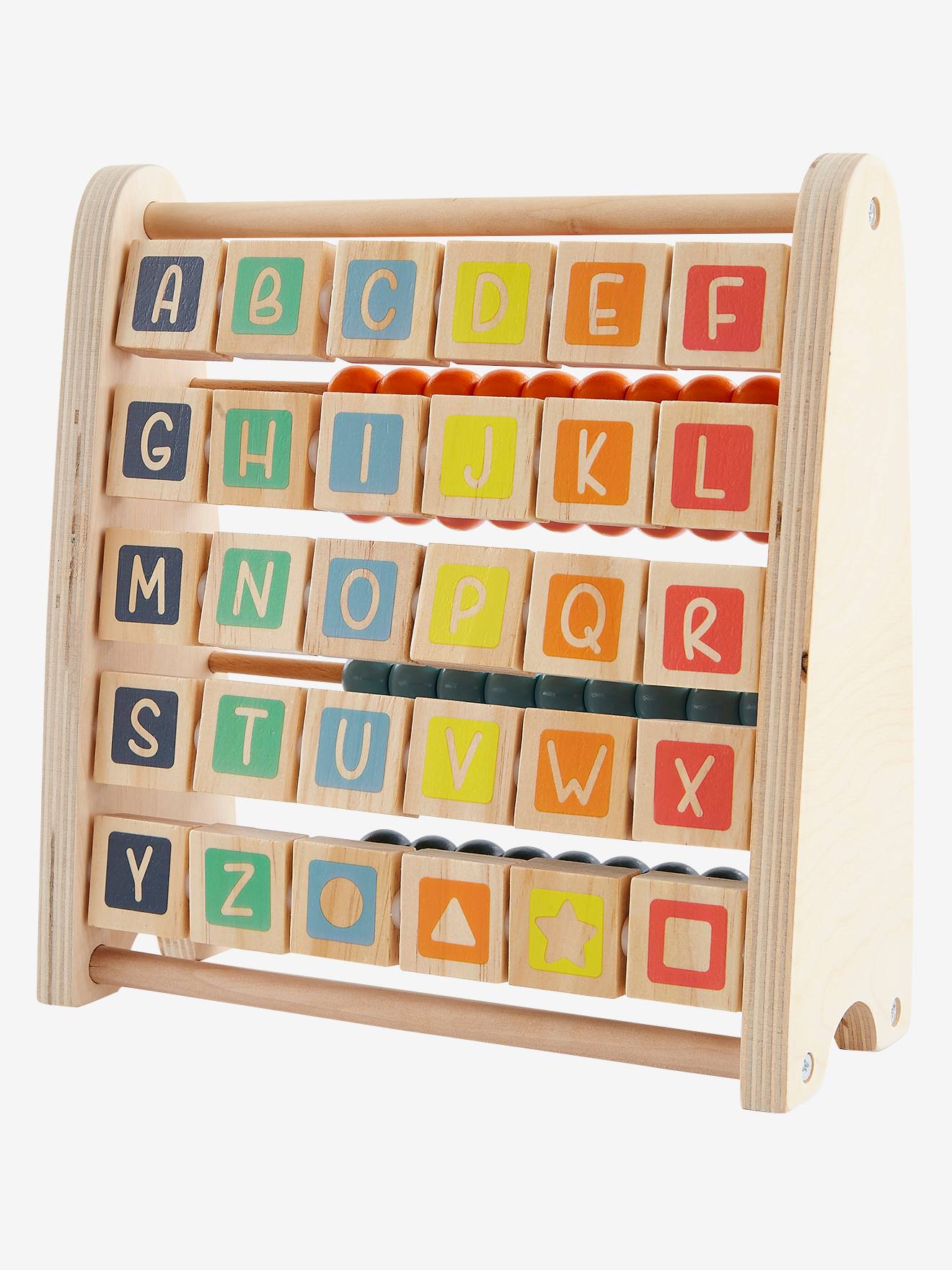 Boulier d'apprentissage en bois FSC® multicolore (Vertbaudet) - Image 2