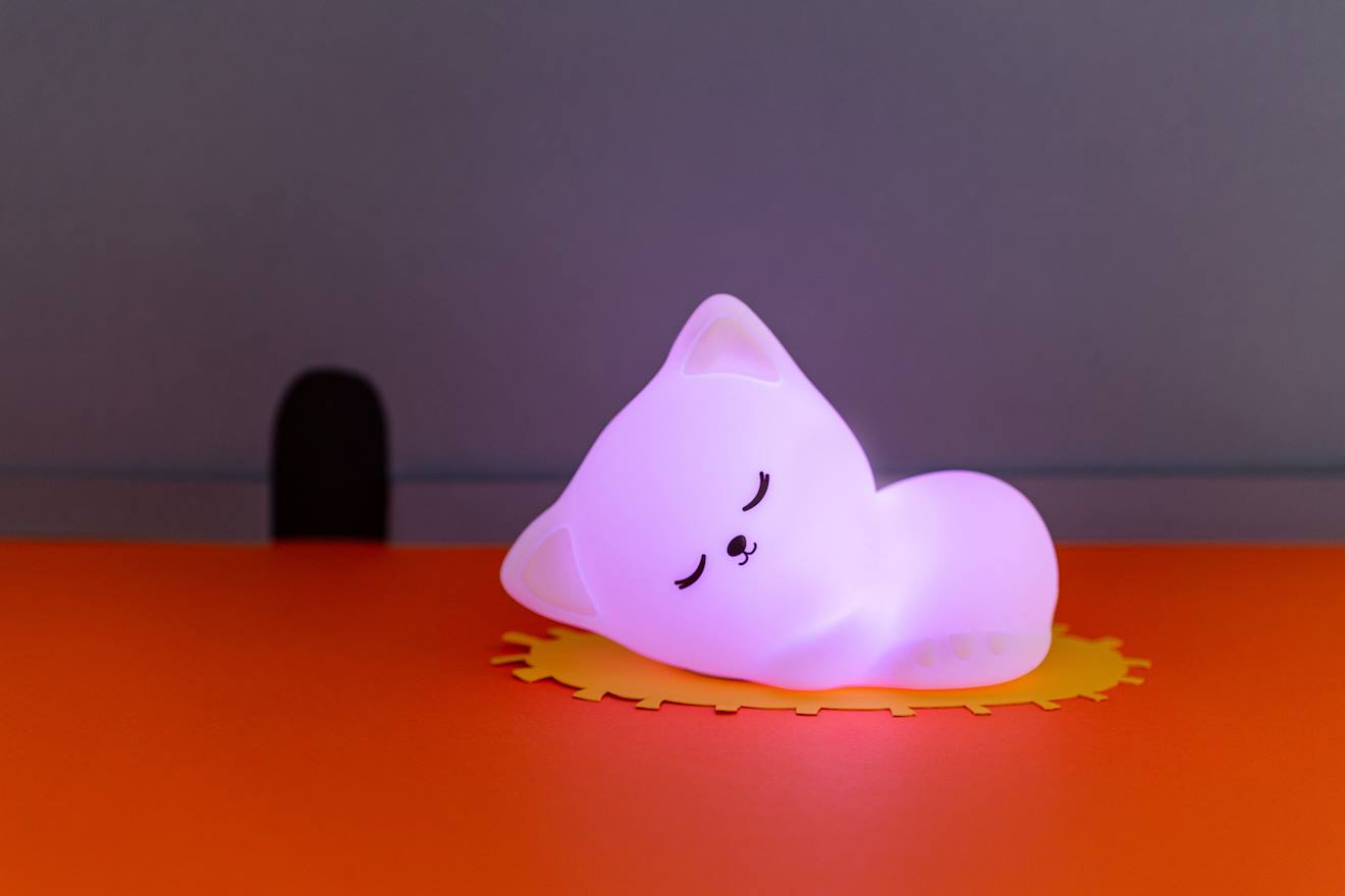 Veilleuse Stella Chat Avec Télécommande Blanc (Little L) - Image 2