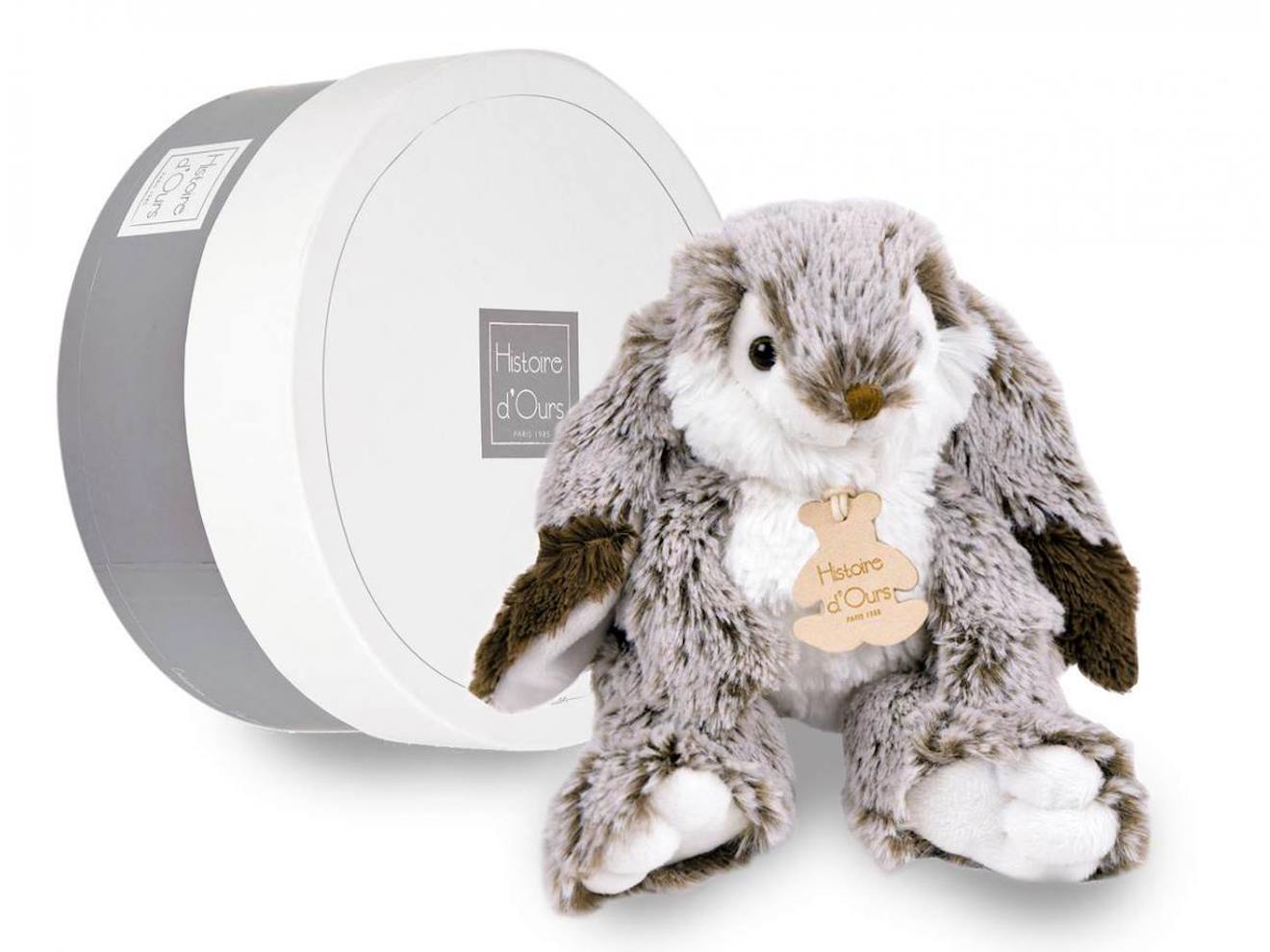 Lapin Marius 20 Cm Gris