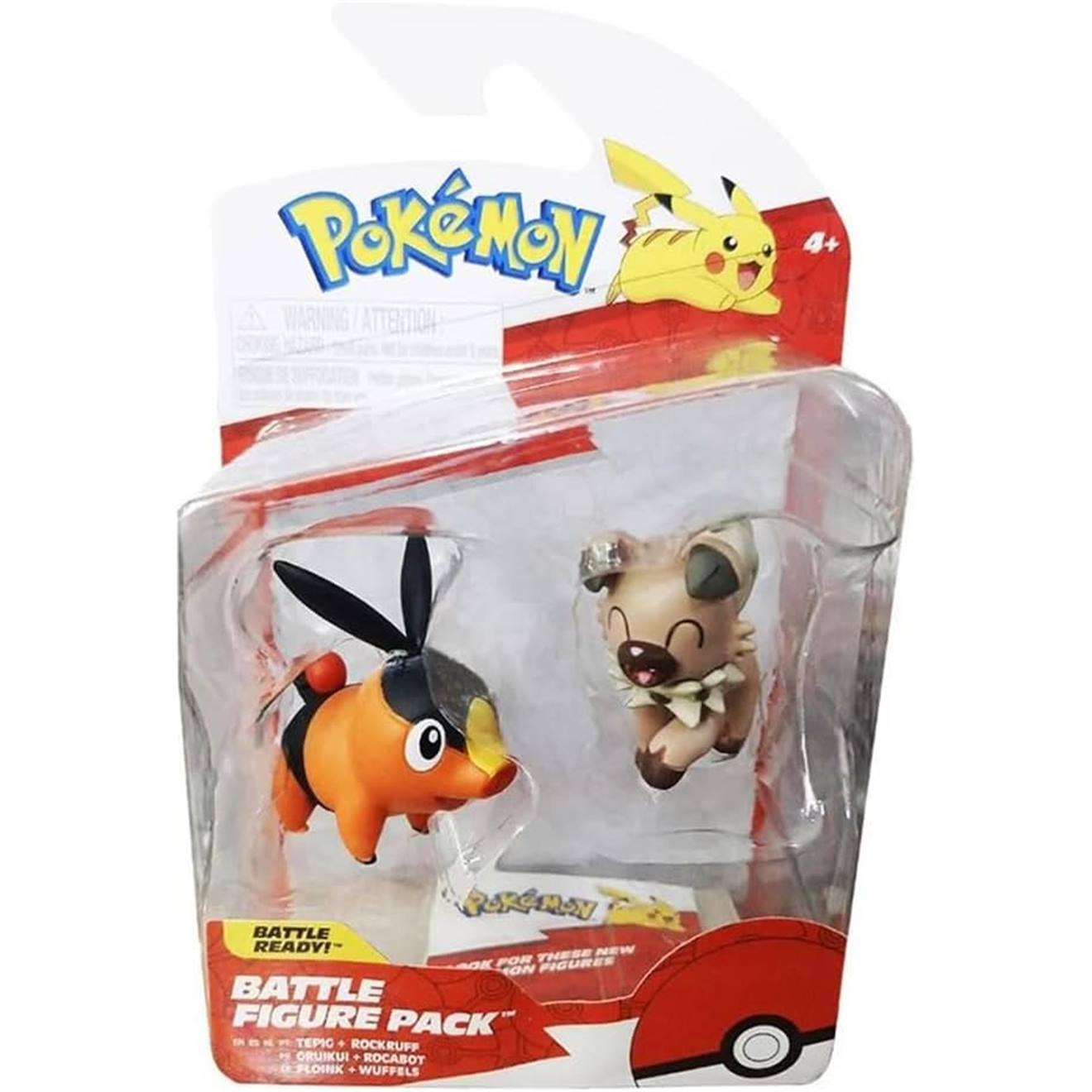 Pokémon Figurine De Combat – Tepic & Rockruff Multicolore