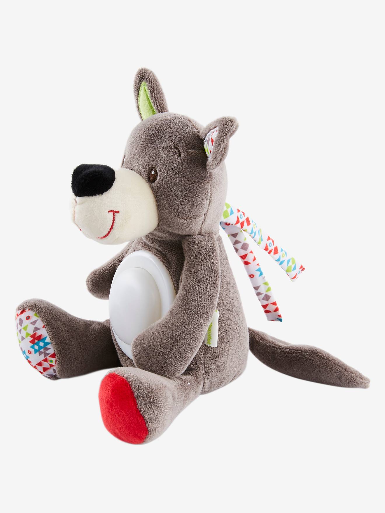 Vertbaudet Peluche Veilleuse Musicale Loup Gris Tu Bebe Puericulture Jouets D Activite Et De Developpement Jeux De Construction