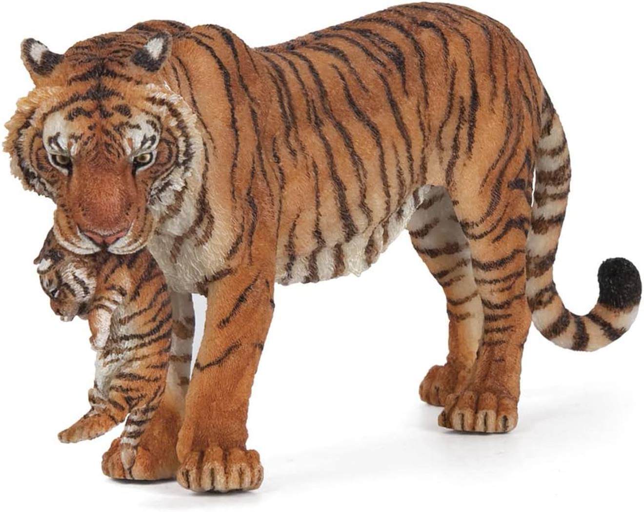 Figurine Tigresse Et Son Bébé Marron