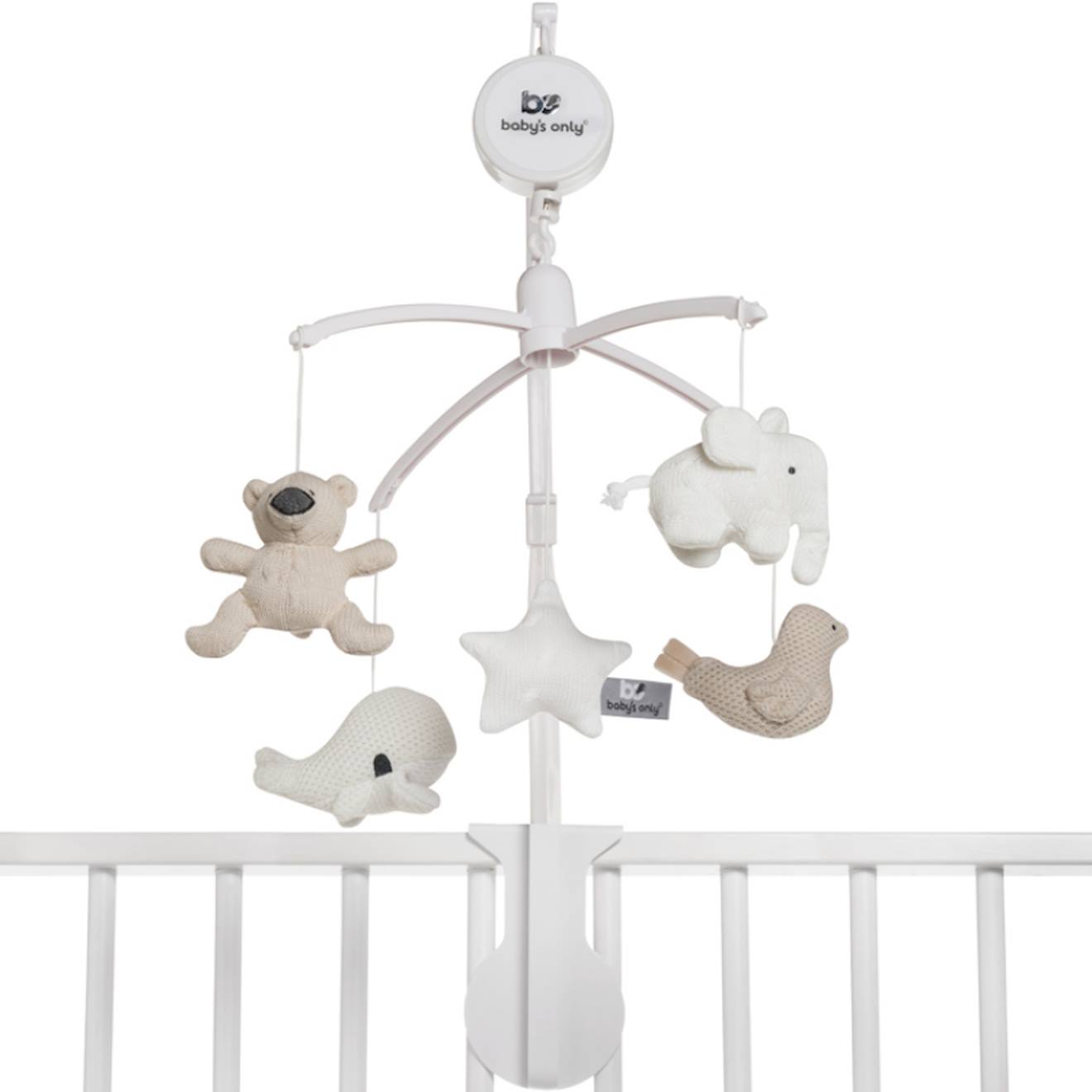 Mobile Musical Animaux Vert D'eau Beige (Baby's Only) - Image 1
