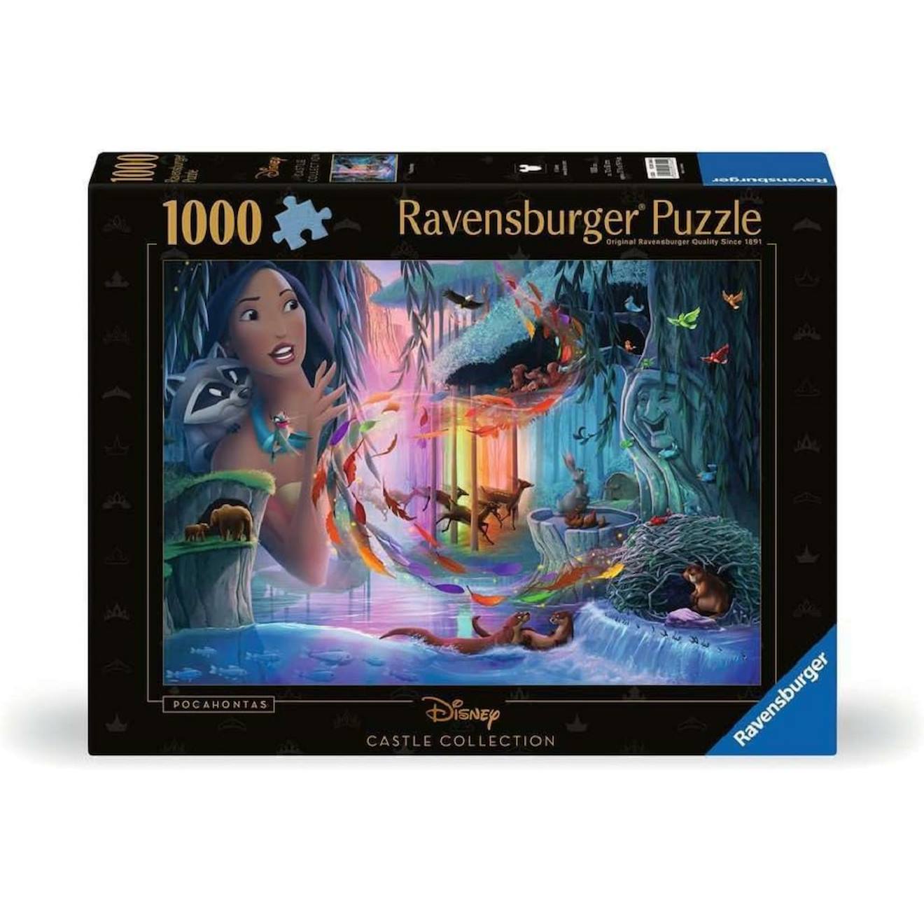 Puzzle Pocahontas Châteaux Disney 1000 Pcs Noir