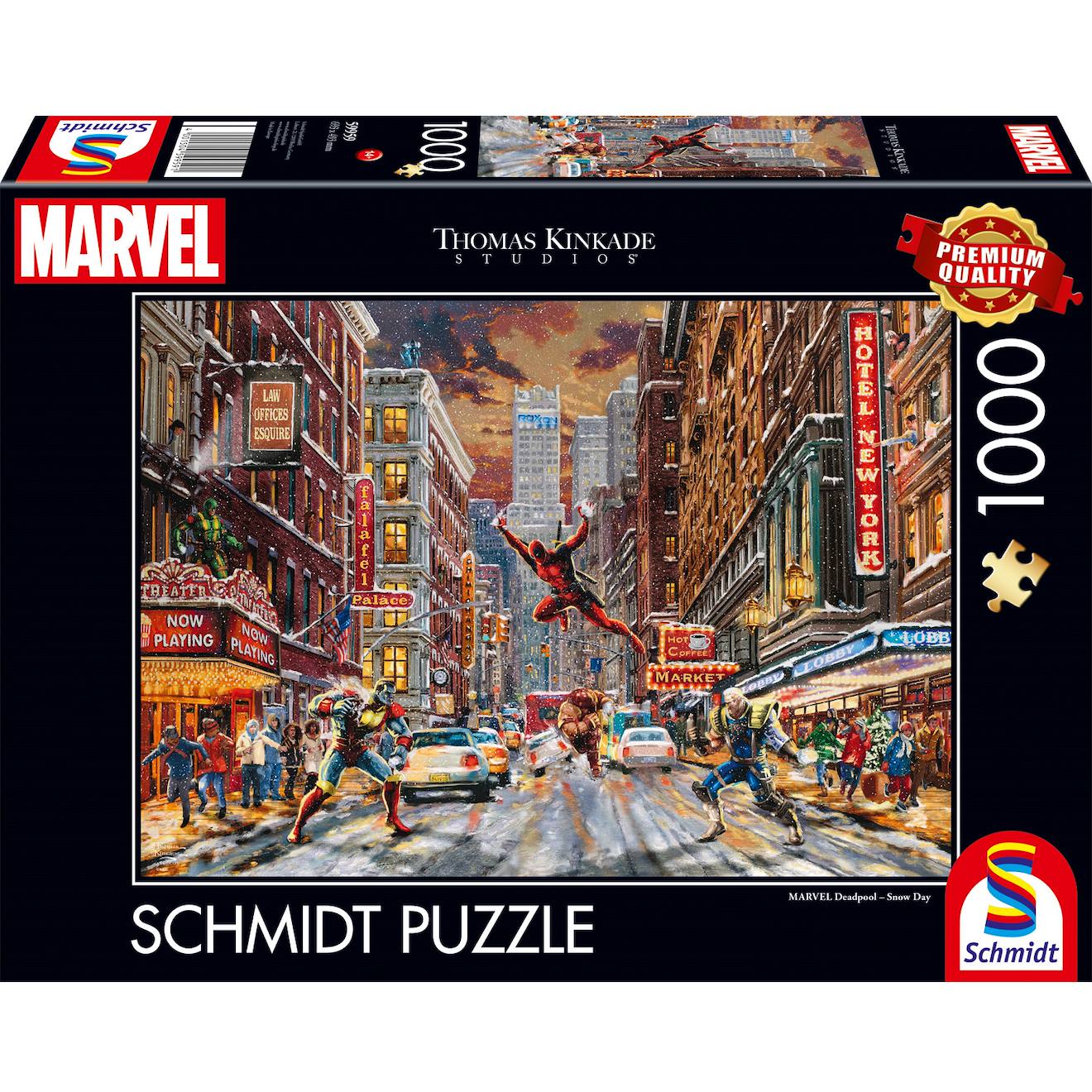 Puzzle Marvel Deadpool 1000 Pcs Noir