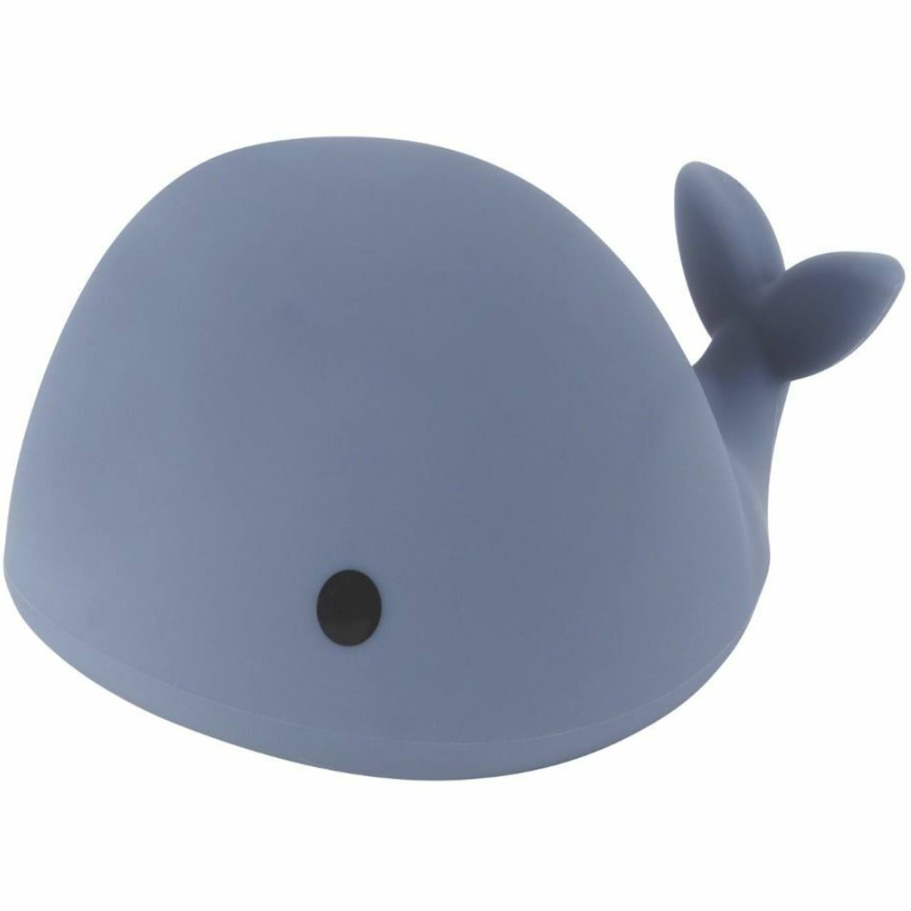 Veilleuse Moby Rechargeable Bleue (12 Cm) Bleu, Noir