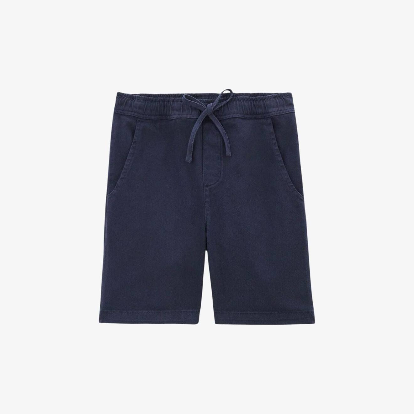 Bermuda Junior Taille Élastique Bleu Marine