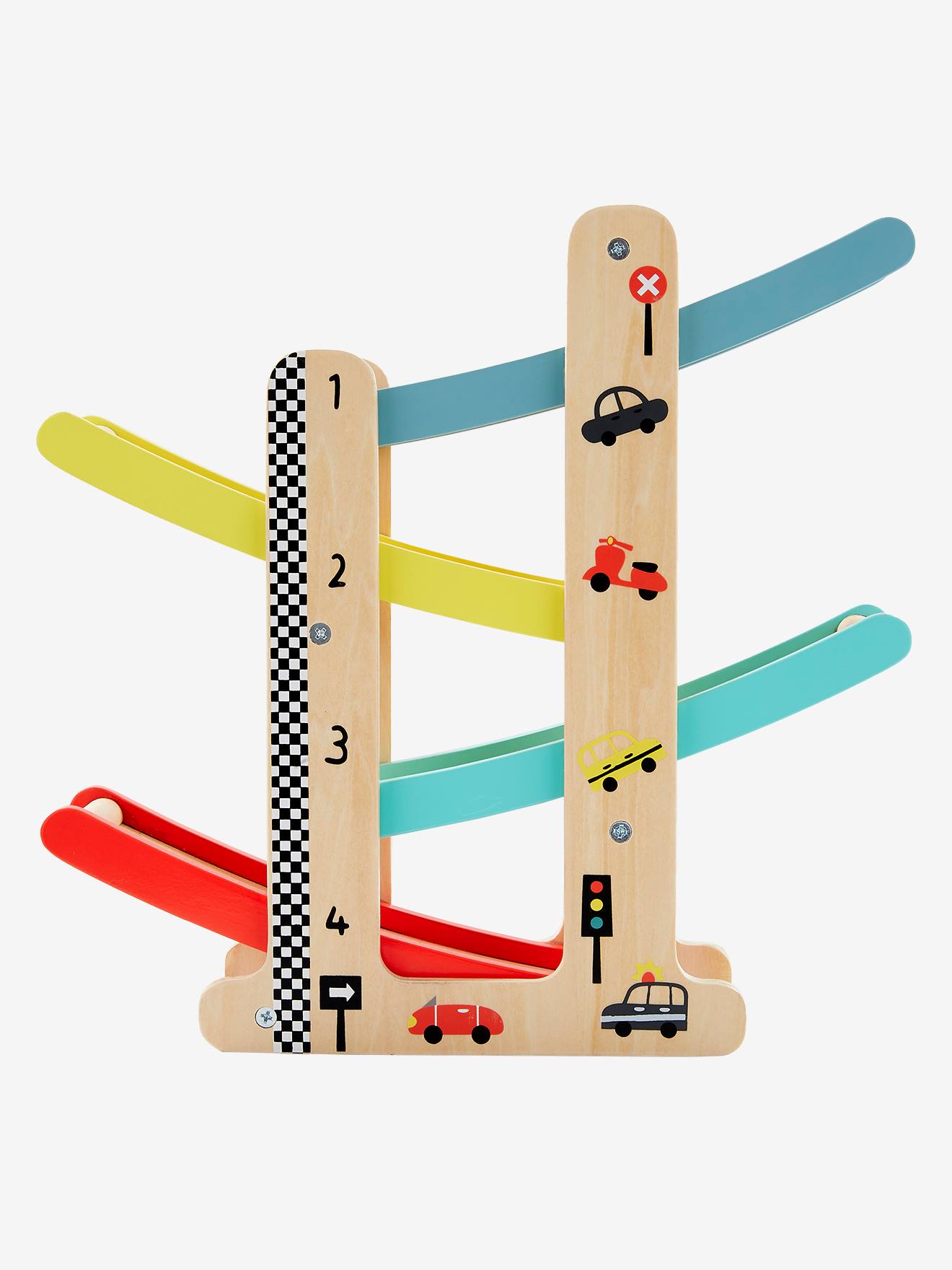 Toboggan Voitures Multicolore Vertbaudet À En Bois N0nwmv8O