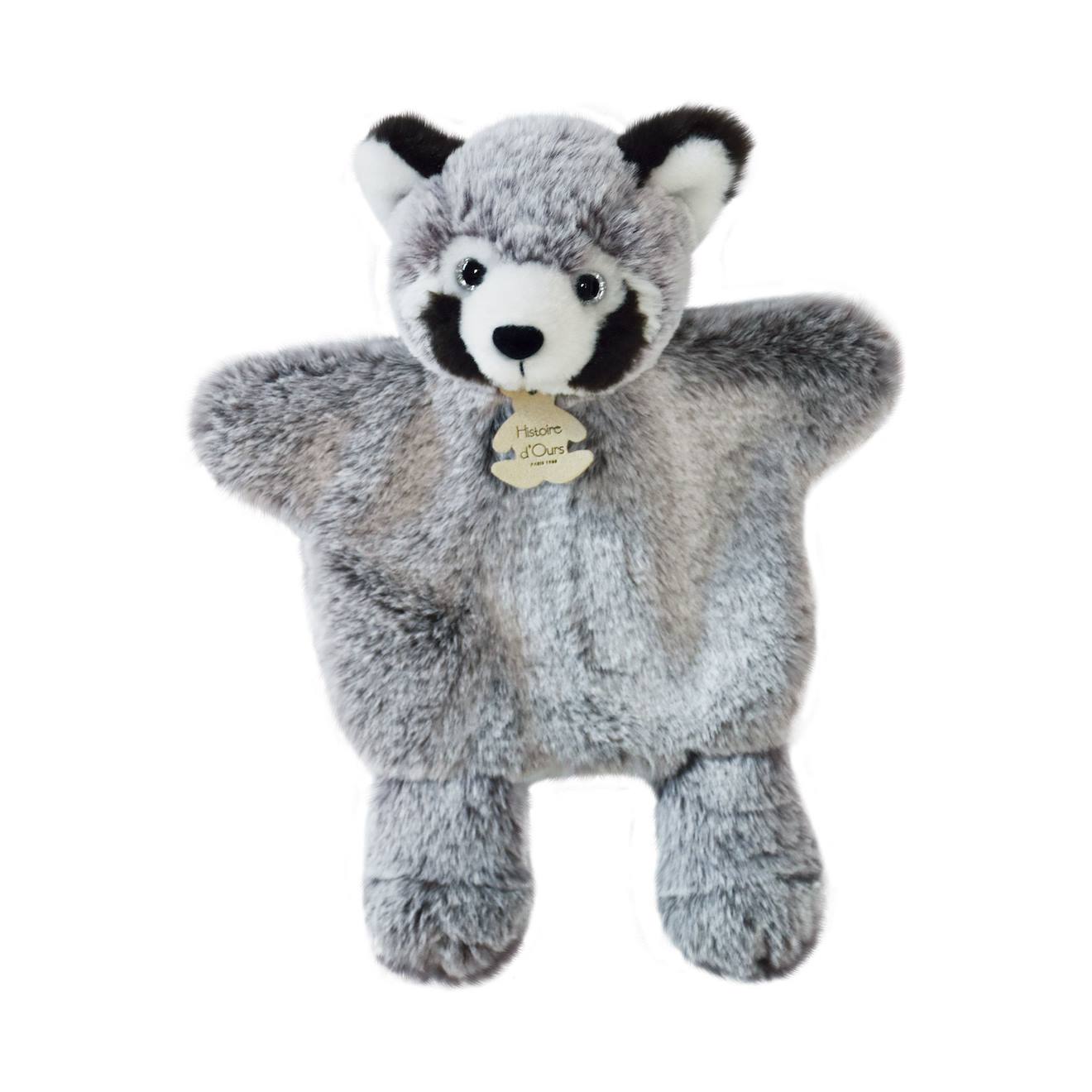 Marionnette À Main Panda Gris 25 Cm Gris