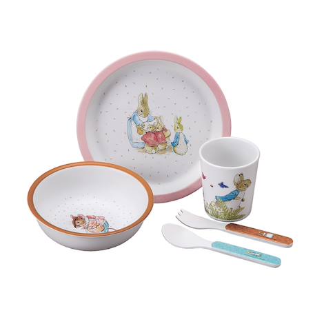 Petit Jour - Coffret 5 Pièces Pierre Lapin Rose Rose