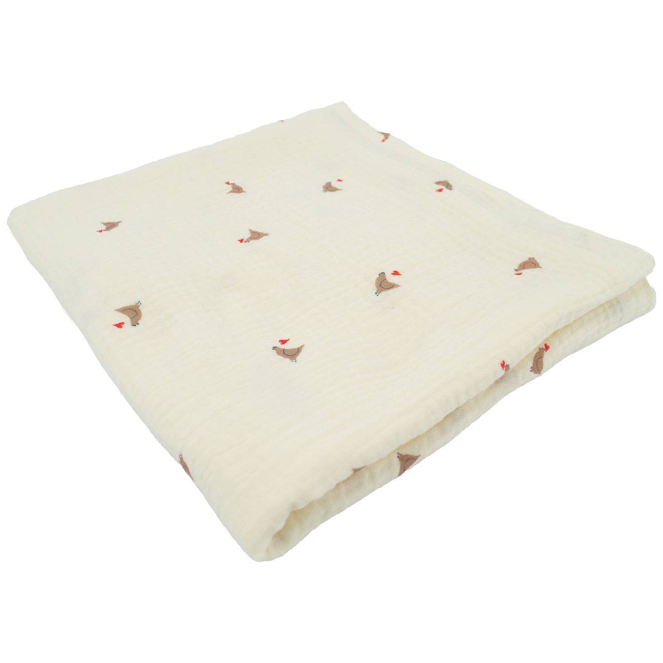 Lange ecru, rouge, orange