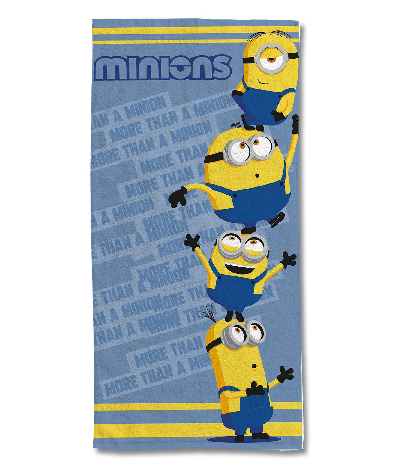 Serviette De Plage Les Minions Coton Bleu