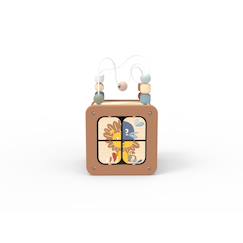 Cube d'activités 5 en 1 en bois  - vertbaudet enfant