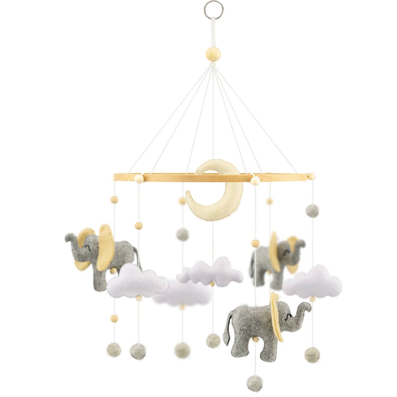 Mobile Les Éléphants Gris