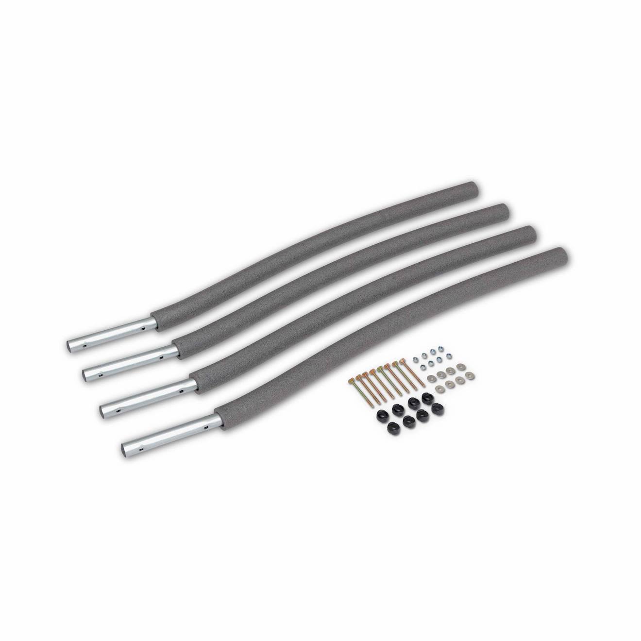 Montant Inférieur Filet De Sécurité Trampoline ?305 À ?490cm (lot De 4) 4 Montants Inférieurs Pour Trampolines Inner Gris