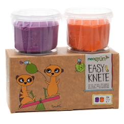 Jouet-Set de pâte à modeler orange et violet