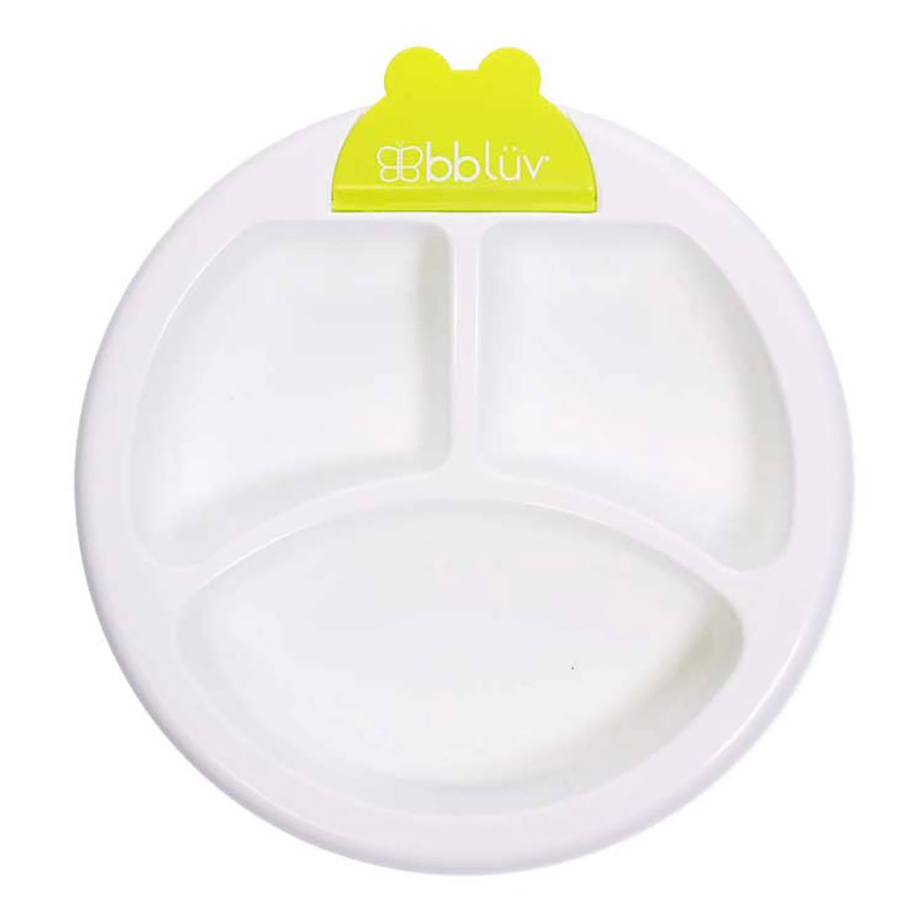 Assiette Chauffante À Compartiments Et Ventousée Vert