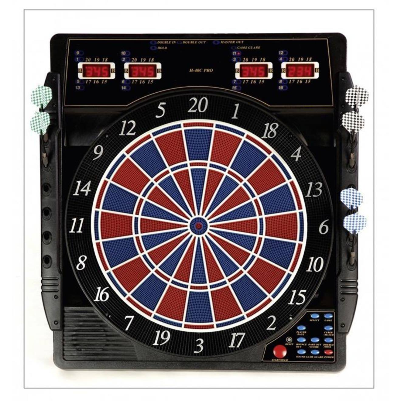 Cible Électronique Cb 50 + Fléchettes Multicolore