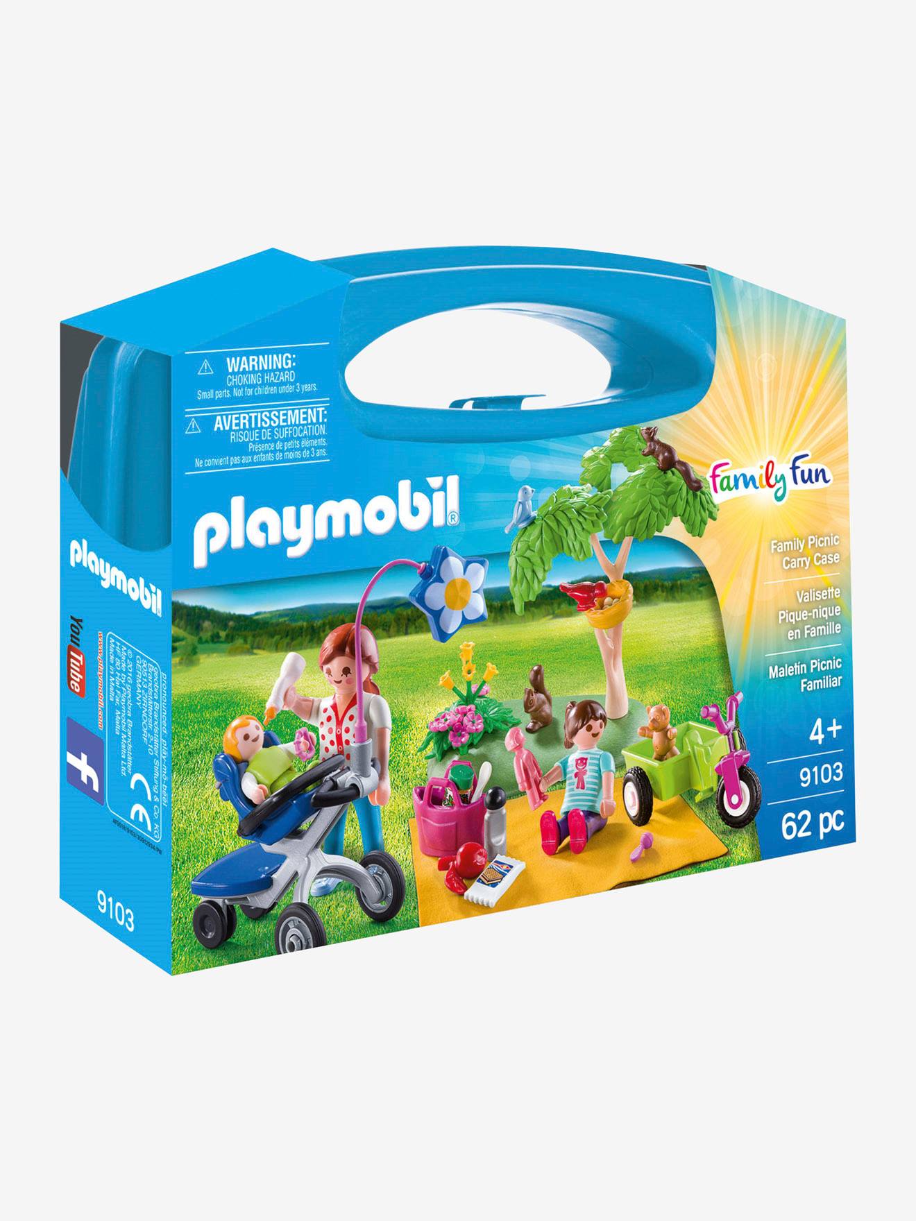 PLAYMOBIL - 9103 Valisette Pique-nique En Famille Playmobil Vert