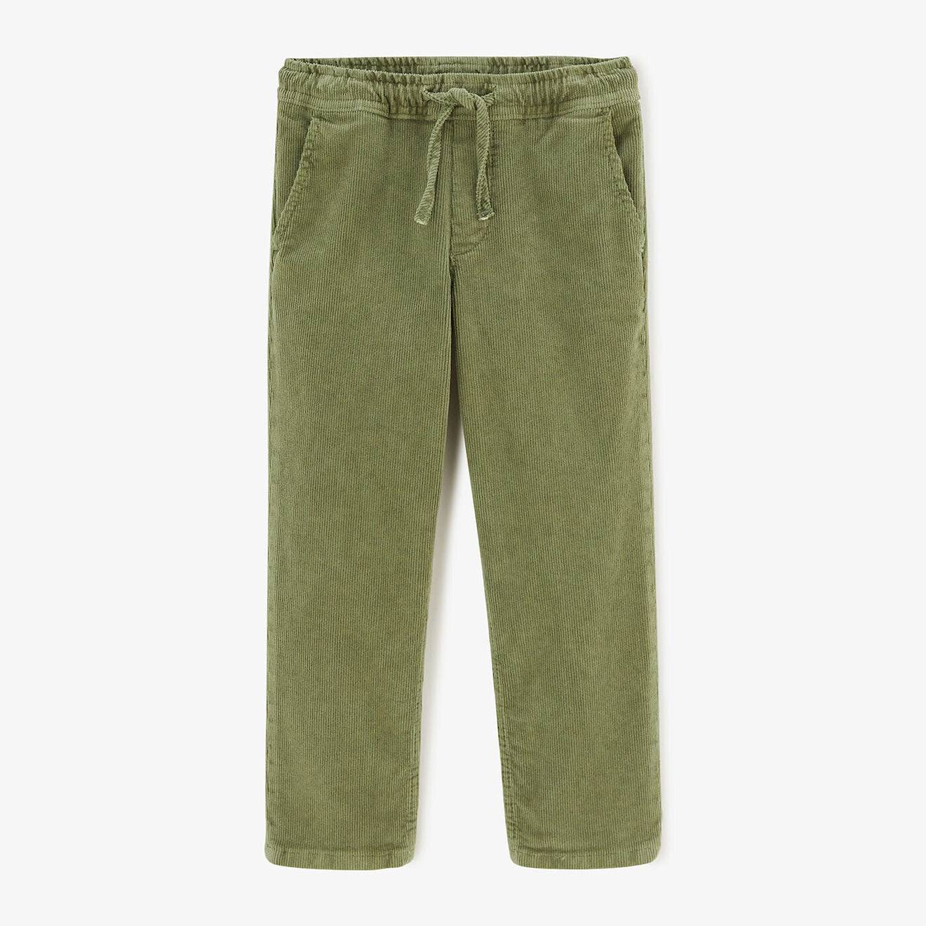 Chino 734 Junior En Velours Taille Élastique Kaki