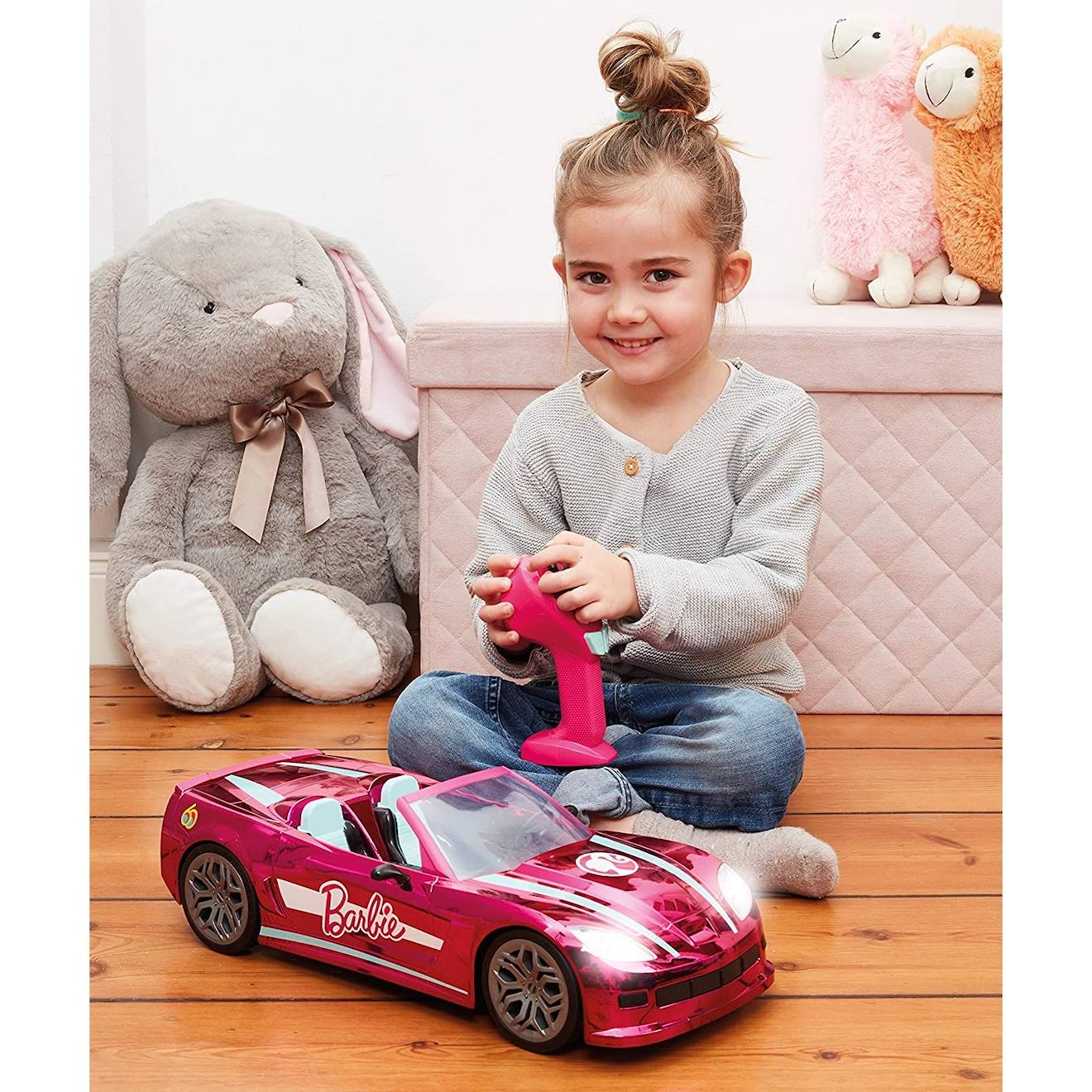 Barbie Buggy decapotable de plage rose + 2 poupées mannequin - Voiture Barbie Buggy decapotable de plage rose + 2 poupées mannequin - Voiture