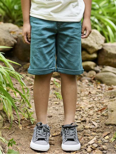VERTBAUDET Short Battle Garçon Marine Facile à Enfiler - Taille 10A