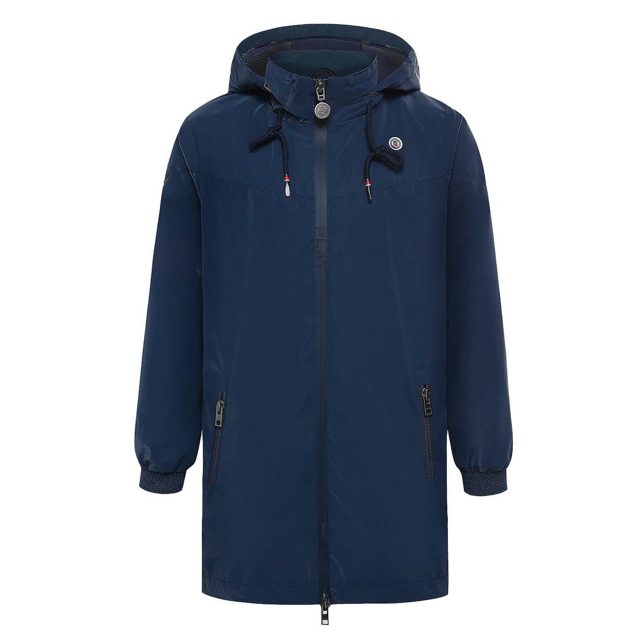 Veste Longue Garçon Coupe-vent Bleu Marine