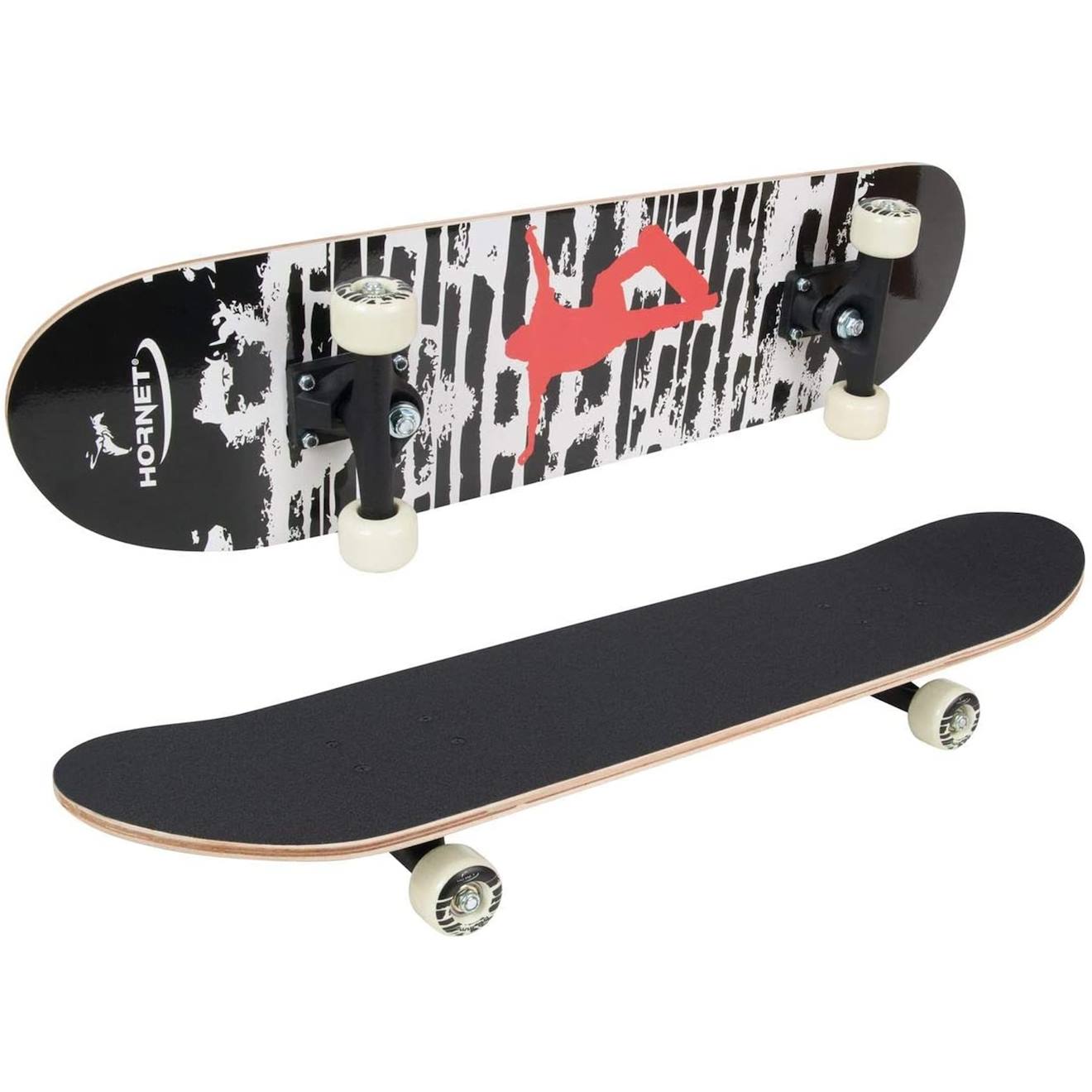 Hornet Skateboard Abec 1, Design 4 Noir
