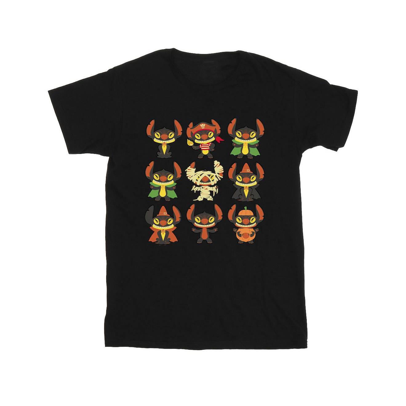 T-shirt Lilo & Stitch Coton Disney Noir