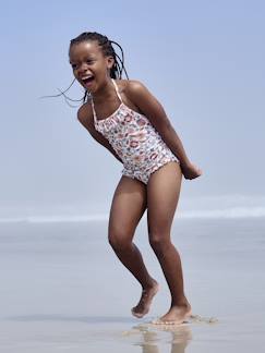 Maillot de bain fille 1 pièce noué à la nuque  - vertbaudet enfant